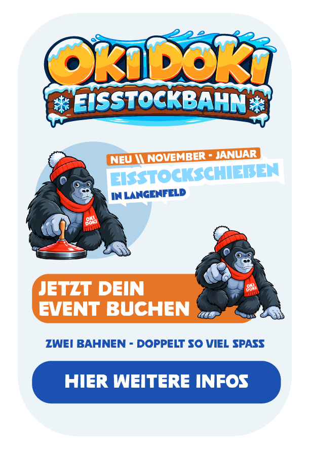 Neu: Eisstockbahn im Oki Doki Winterland – jetzt informieren und buchen