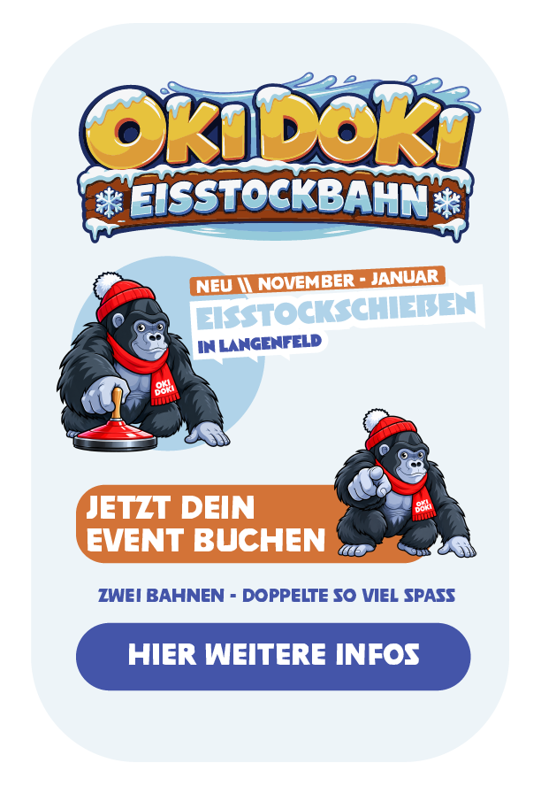 Neu: Eisstockbahn im Oki Doki Winterland – jetzt informieren und buchen